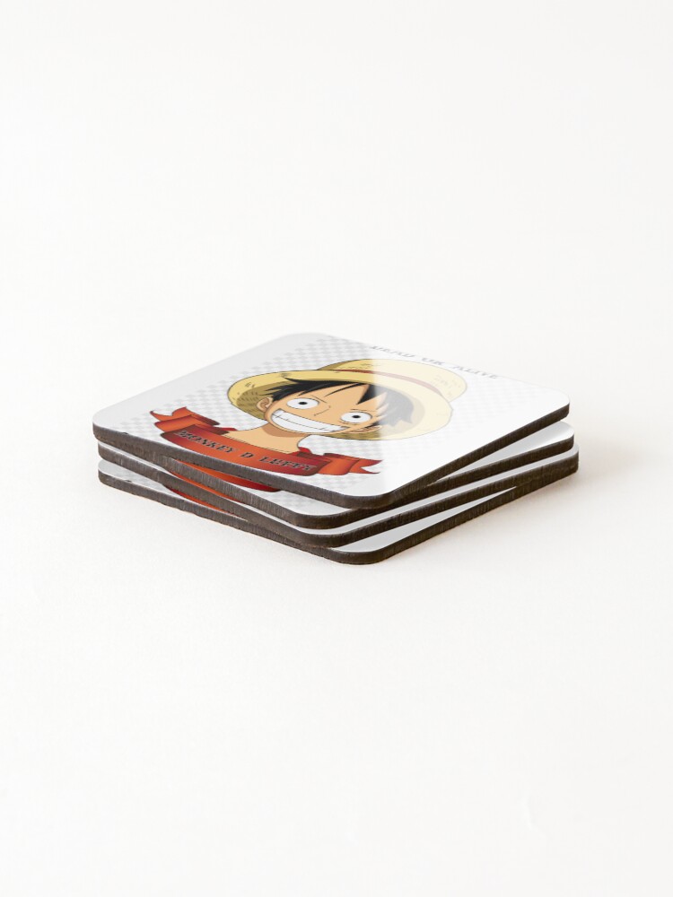 Thumbnail 4 of 5, Coasters (Set of 4), Luffy designed and sold by Rix-7.
