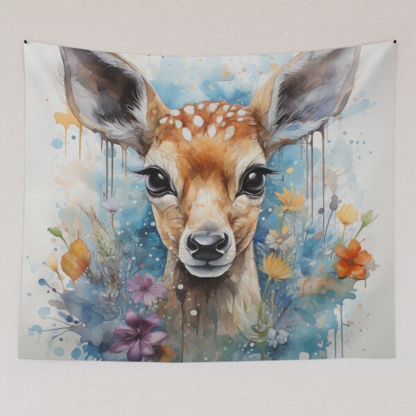 Item preview, Deer Watercolor Painting designed and sold by TentacleTribe.