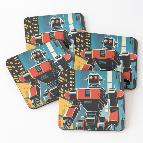 Item preview, Giant Robot Is Coming To Town  designed and sold by RobotAIArt.