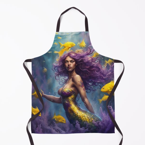 Item preview, Mermaid and fish designed and sold by Feebleeona.