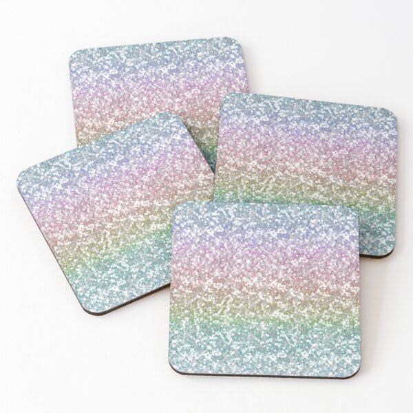 Item preview, Pastel Rainbow Ombre Glam Glitter designed and sold by kandycoded.