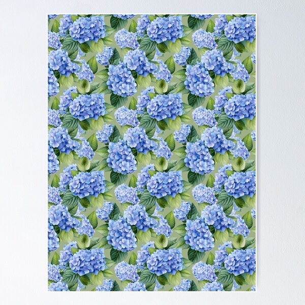 Item preview, Copy of Hydrangea allover	 designed and sold by Alessandro Remo Mazzoni Remotextiles.