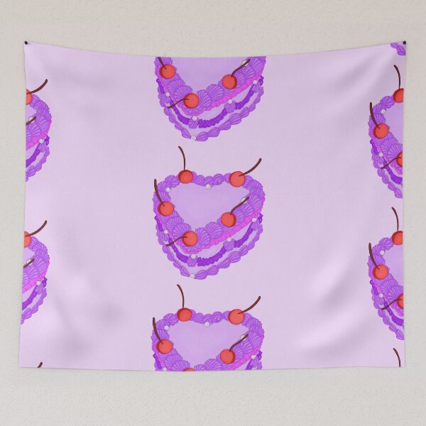 Item preview, Vintage Purple Birthday Cake designed and sold by briestudio.
