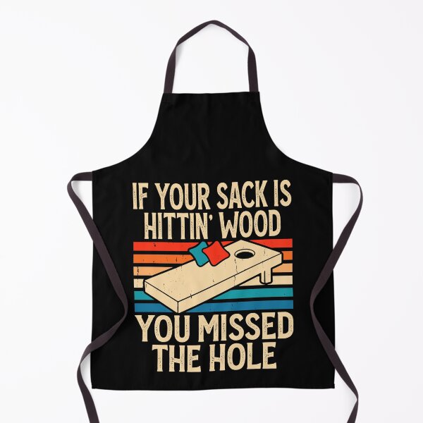 Item preview, If Your Sack Is Hittin Wood You Missed The Hole Retro Design - Baggo Bean Bag Toss Game - Funny Cornhole Player Vintage designed and sold by naworas.