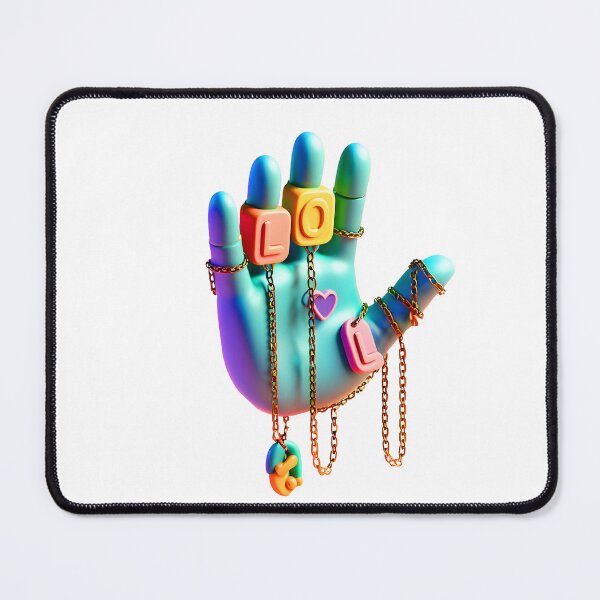 Item preview, Hand with LOL Plaques  designed and sold by Glariix.