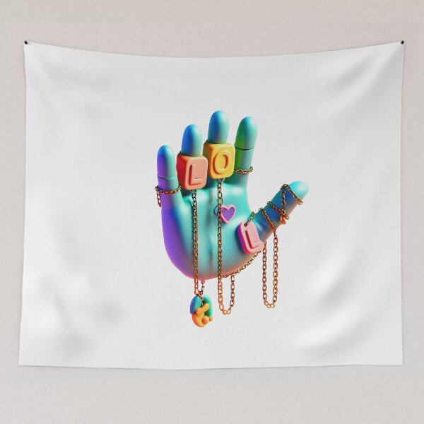 Item preview, Hand with LOL Plaques  designed and sold by Glariix.