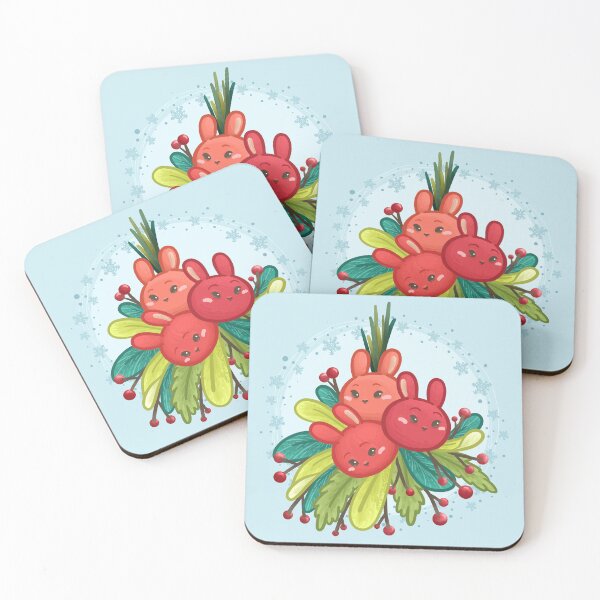 Item preview, Mistletoe Bunnies designed and sold by Khotekmei.