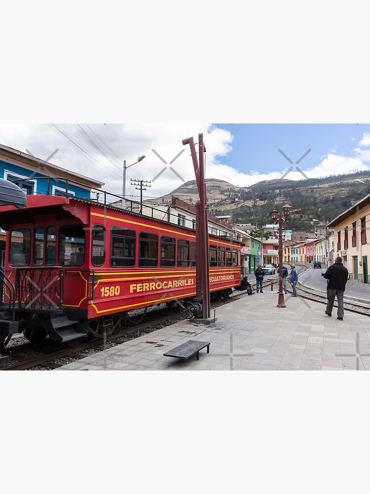 Red Devil's Nose train car on tracks, Alausi, Ecuador by kpander