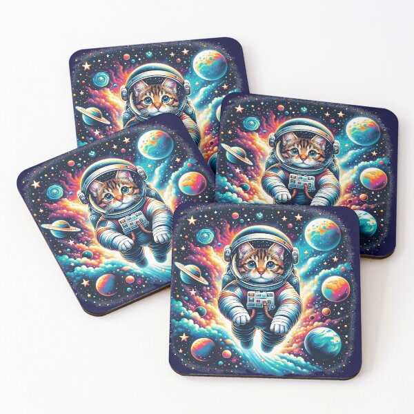 Item preview, Stellar Whiskers: A Cosmic Feline Odyssey designed and sold by thorndale.