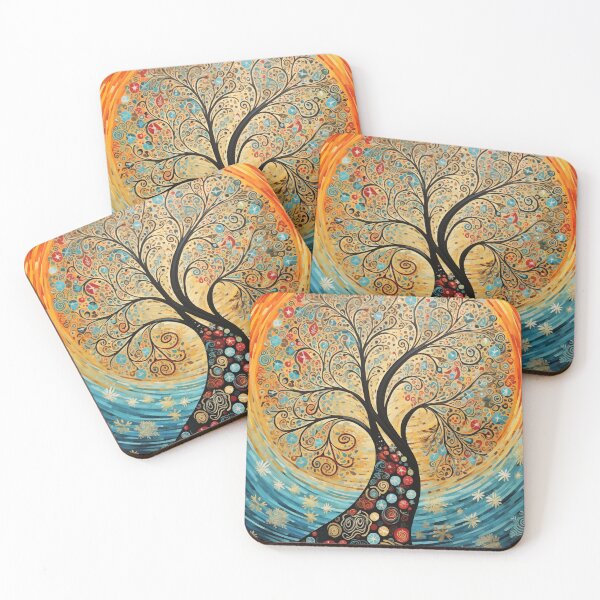 Item preview, Abstract Festive Elegance: Colorful Christmas Tree designed and sold by Moisky Art.