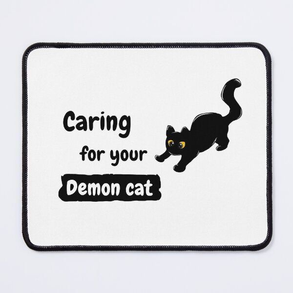Item preview, caring for your demon cat designed and sold by Bygaby.