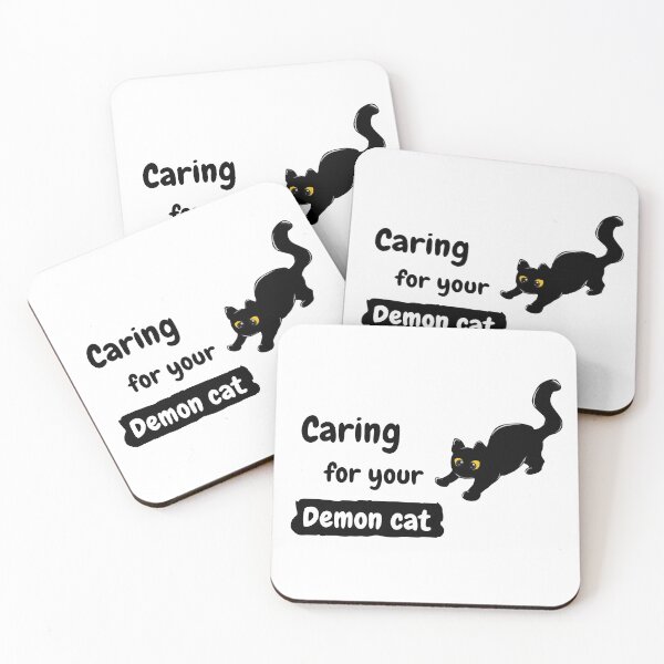 Item preview, caring for your demon cat designed and sold by Bygaby.
