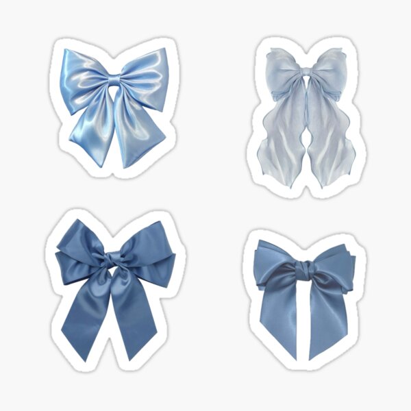 Item preview, blue bows sticker pack designed and sold by audreycore.