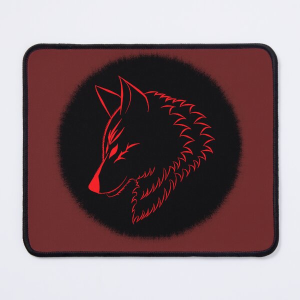 Item preview, Red Wolf head on dark background designed and sold by ErMa-Designs.