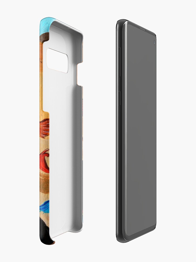 Alternate view of Happy children with Painted birds children's book Illustration Case & Skin for Samsung Galaxy