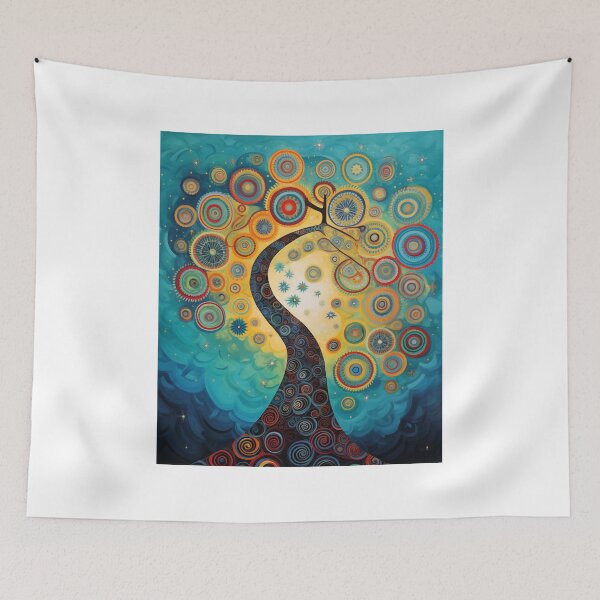 Item preview, Artistic Holiday: Vibrant and Abstract Christmas Scene designed and sold by Moisky Art.