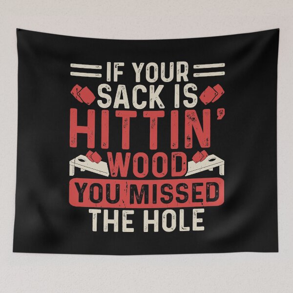 Item preview, If Your Sack Is Hittin Wood You Missed The Hole Retro Design - Baggo Bean Bag Toss Game - Funny Cornhole Player Vintage designed and sold by naworas.