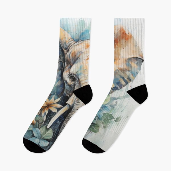 Item preview, Elephant Watercolor Painting designed and sold by TentacleTribe.