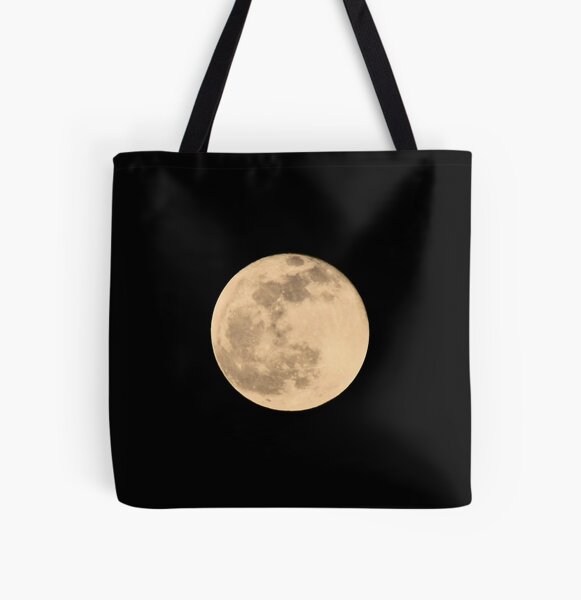 Full Moon Photograph All Over Print Tote Bag