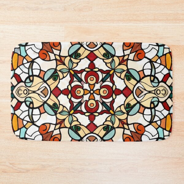 Item preview, logo picture work illustration mosaic multicolor realistic stained glass designed and sold by gulka8.