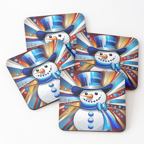 Item preview, Abstract Holiday Snowman 9 designed and sold by SassySueDesigns.