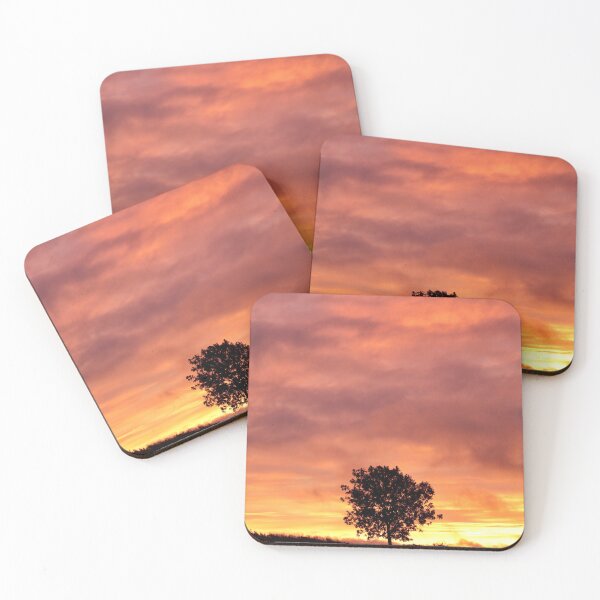 Item preview, Digital Photograph of  isolated tree silhouette at sunset designed and sold by SimonJohnson1.