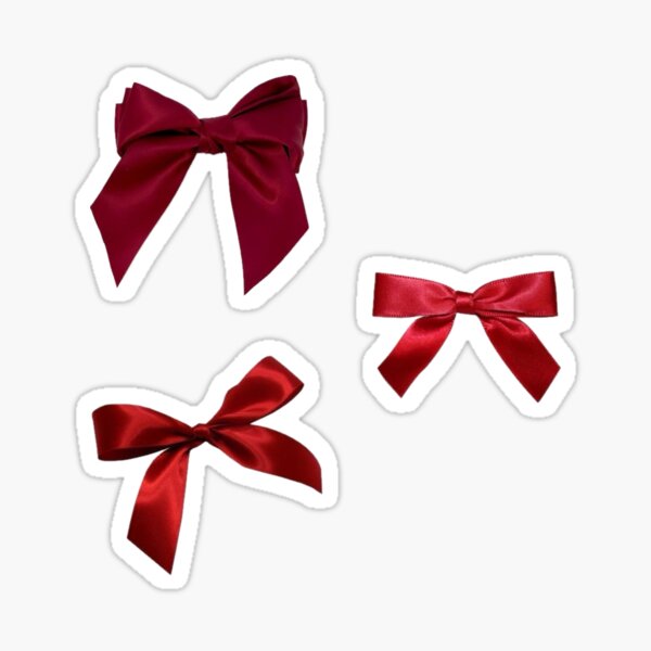 Item preview, red bow sticker pack  designed and sold by audreycore.