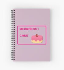 CAKE is my weakness Spiral Notebook