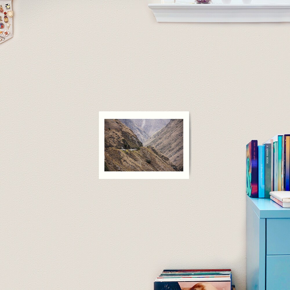Intersection of valleys, mountains and hillsides near Alausi, Ecuador Art Print