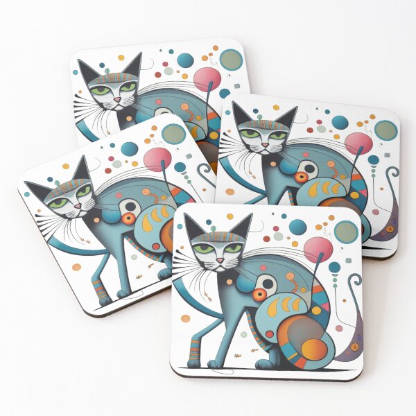Item preview, Cat abstractionism designed and sold by LuckyFamily.