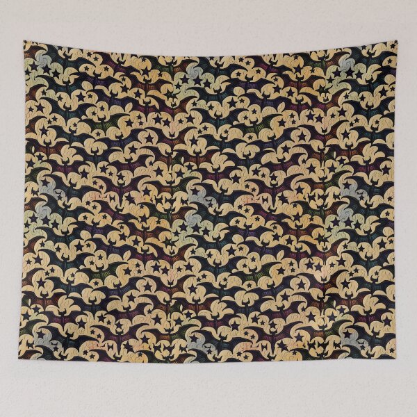 Item preview, Bats and Stars Pattern designed and sold by TortugaIsland.