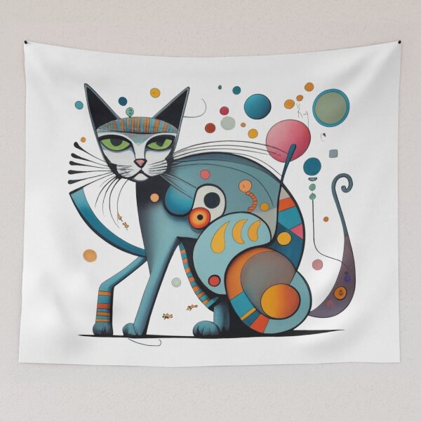 Item preview, Cat abstractionism designed and sold by LuckyFamily.