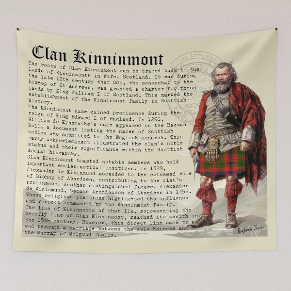 Item preview, Clan Kinninmont Scottish History  designed and sold by BagTown Clans.