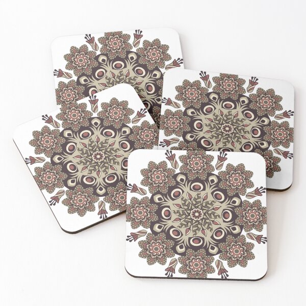 Item preview, Maroon Retro Rounded Flower designed and sold by shoppnow1.