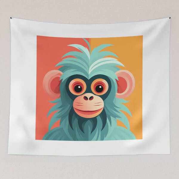 Item preview, Cute Monkey Baboon Face designed and sold by NatureStyle555.