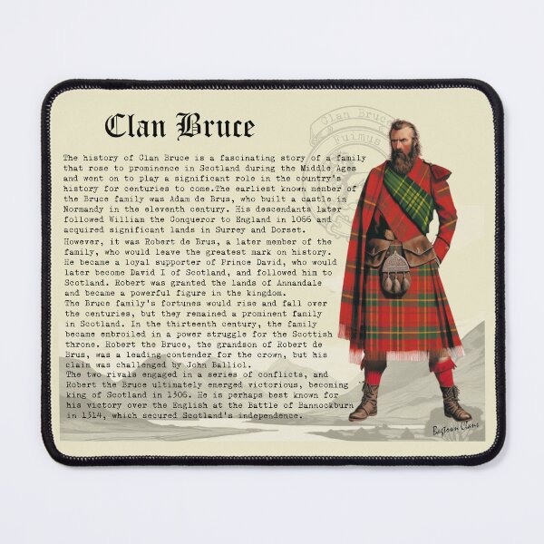 Item preview, Clan Bruce Scottish History designed and sold by BagTown Clans.