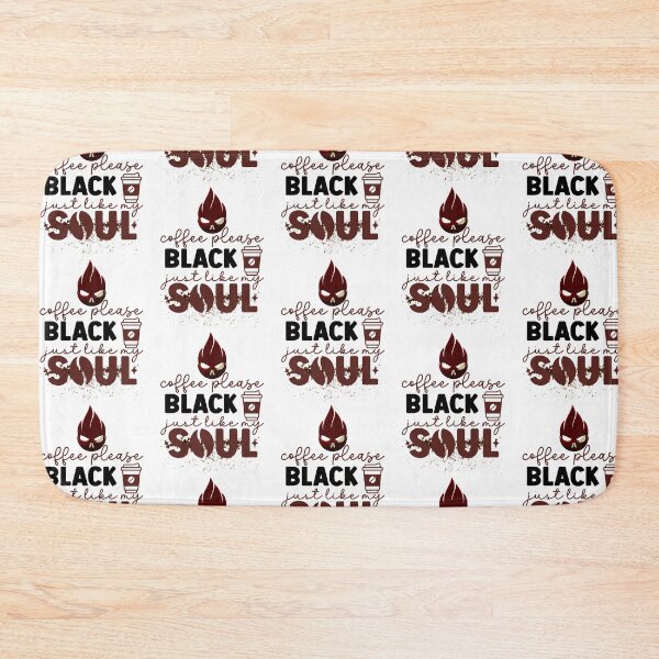Item preview, Coffee Please: Black, Just Like My Soul - Aesthetic Brew for True Coffee Addicts designed and sold by lemamis.