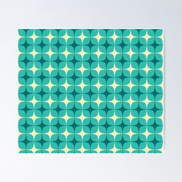 Item preview, Retro Rounded Square Flower Pattern designed and sold by shoppnow1.