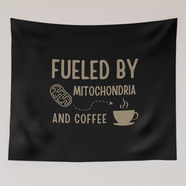 Item preview, Fueled By Mitochondria And Coffee Funny Science Teacher designed and sold by Sasikharn.