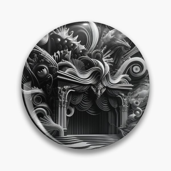 Item preview, Submerged Monochrome Dance: Profane Underwater Maximalist Symphony designed and sold by ByDigitalDream.