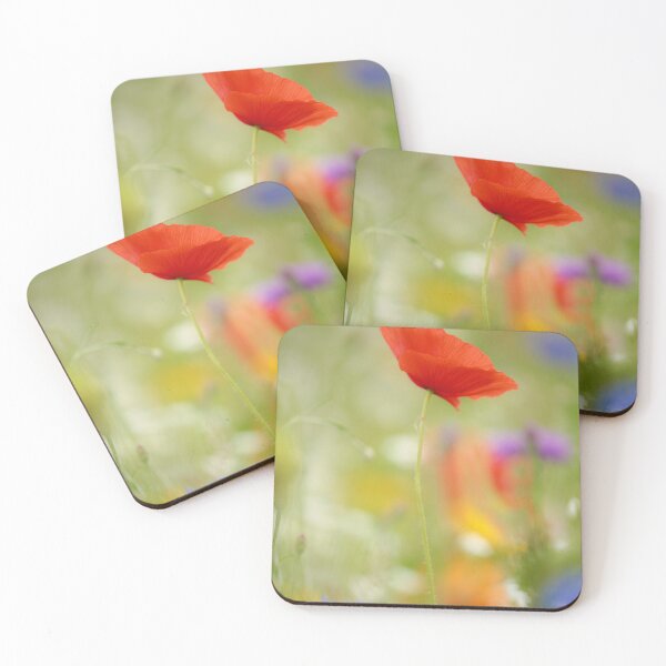 Item preview, Digital Photograph of sunlit poppy and meadow flowers designed and sold by SimonJohnson1.