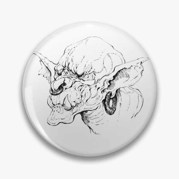 Item preview, Goblin Portrait - LineArt designed and sold by jeffpsart.