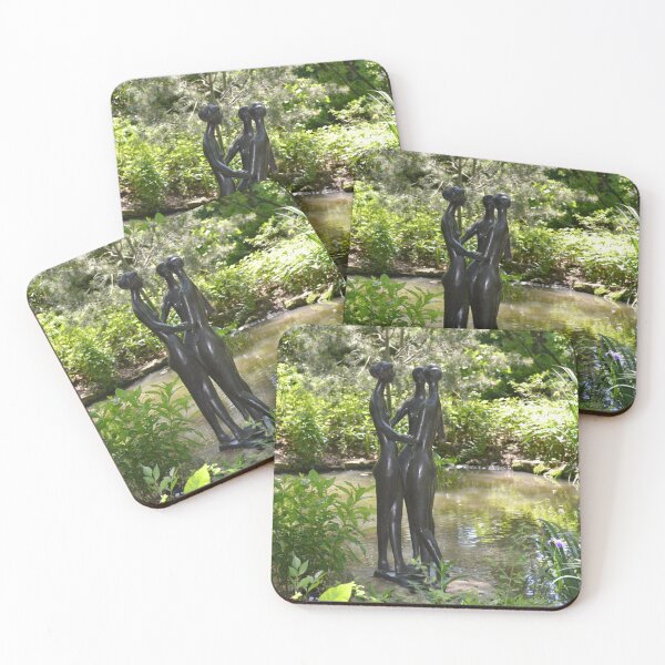 Item preview, Sculpture of 3 ladies in shaded woodland garden designed and sold by Paula Betz.