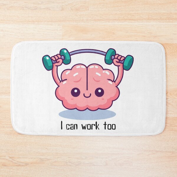 Item preview, Illustration of brain lifting weights designed and sold by Psycheclothing.