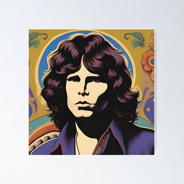 Poster noir et blanc de Jim Morrison - acheter Poster noir et blanc de Jim  Morrison (3264) 