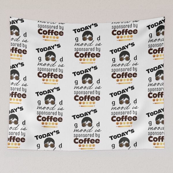 Item preview, Today's Good Mood Sponsored by Coffee: Elevate Your Day with Aesthetic Coffee Vibes designed and sold by lemamis.