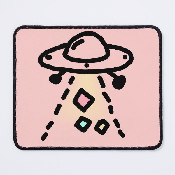 Item preview, Cute UFO: Simple Lines, Cosmic Charm designed and sold by EnjoYarty.