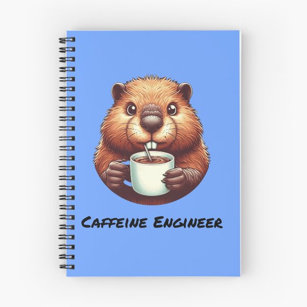 Item preview, Caffeine Engineer Beaver designed and sold by HeadTurningArt.