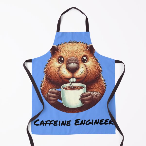 Item preview, Caffeine Engineer Beaver designed and sold by HeadTurningArt.