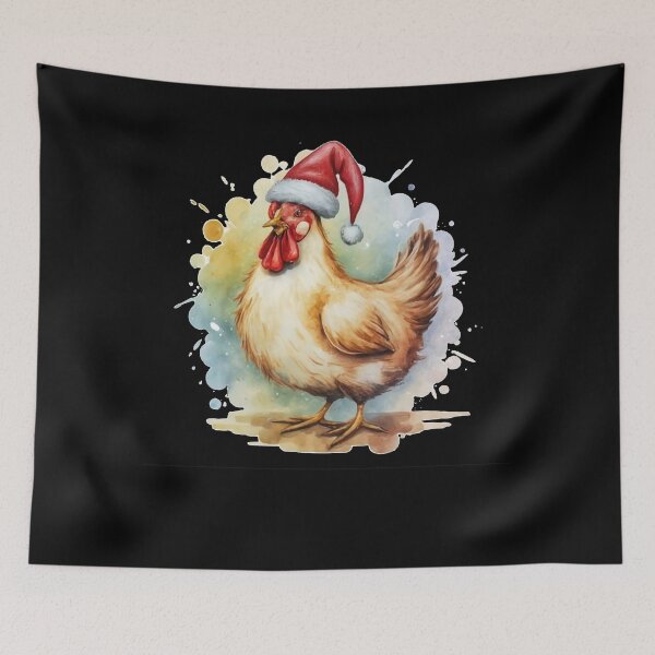 Item preview, Santa Chicken designed and sold by FreshArtFusion.